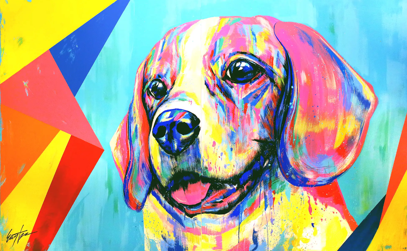 カラフルな愛犬の世界「EIJI TAMURA DOG ART」阪急メンズ大阪 CONTEMPORARY ART GALLERYにて、7月24日より個...
