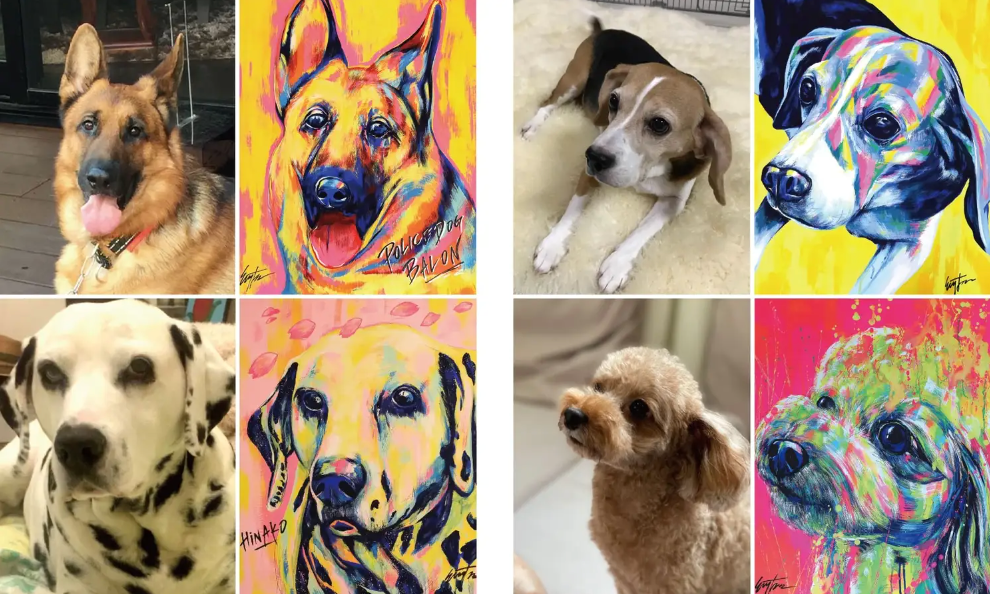 カラフルな愛犬の世界「EIJI TAMURA DOG ART」阪急メンズ大阪 CONTEMPORARY ART GALLERYにて、7月24日より個...