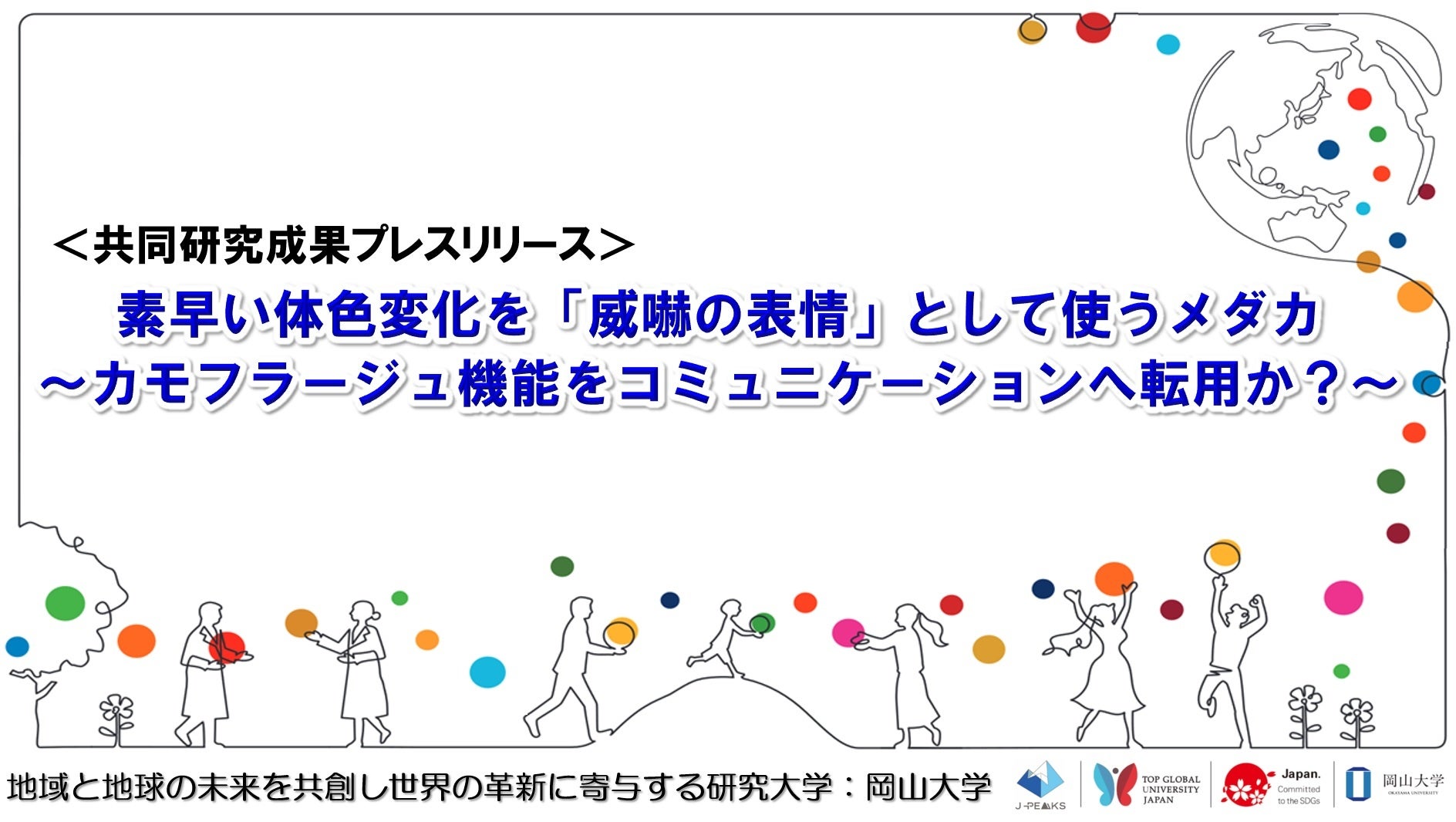 素早い体色変化を「威嚇の表情」として使うメダカ〜カモフラージュ機能をコミュニケーションへ転用か？〜〔東...