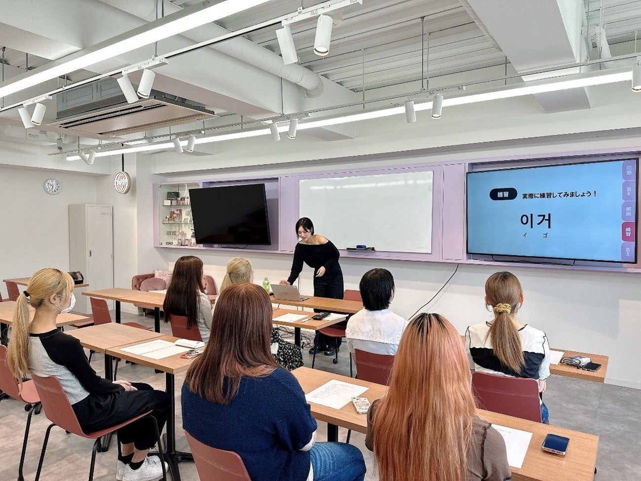 K Village 韓国語、福岡ベルエポック美容専門学校のオープンキャンパスに韓国コンテンツとして参加！