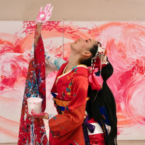 【YUGEN Gallery】2024年7月6日（土）に開催するSAORI KANDA個展「生命讃歌」オープニングセレモニーにて制作...