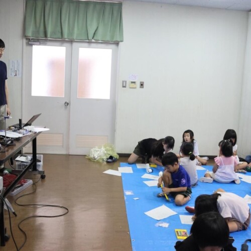 子ども公民館教室で鹿児島高専がSTEAM教育出前講座「光のふしぎ」を実施