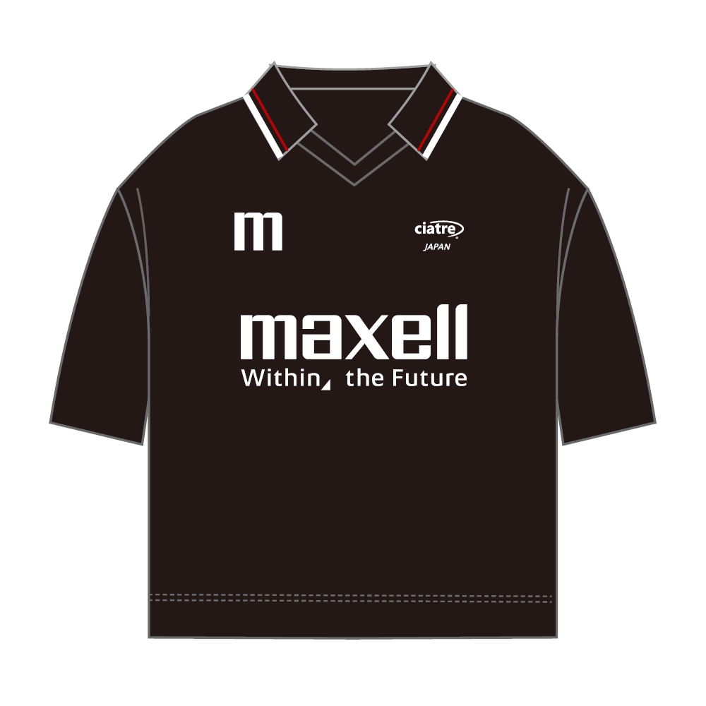 マクセルと「ciatre」がコラボレーション「maxell」ブランドロゴがTシャツ・キャップ・ゲームシャツに採用