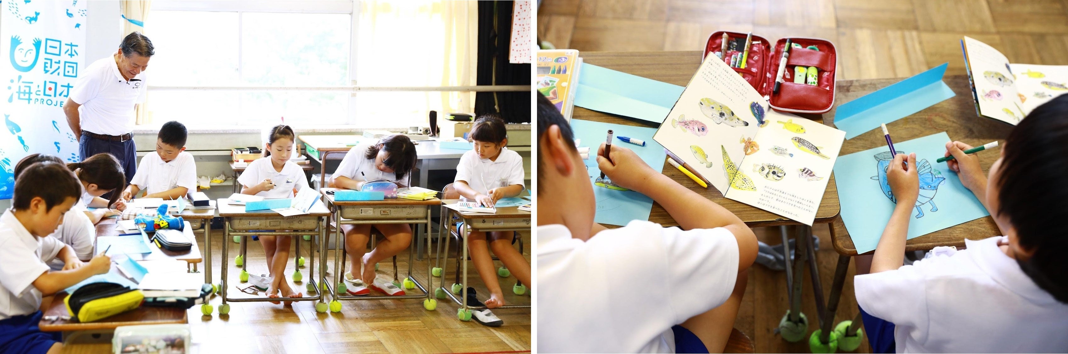 フクを通して海洋環境を学ぼう！『ふくレボ教室 in 下関市⽴桜⼭小学校・吉田小学校』を開催しました！