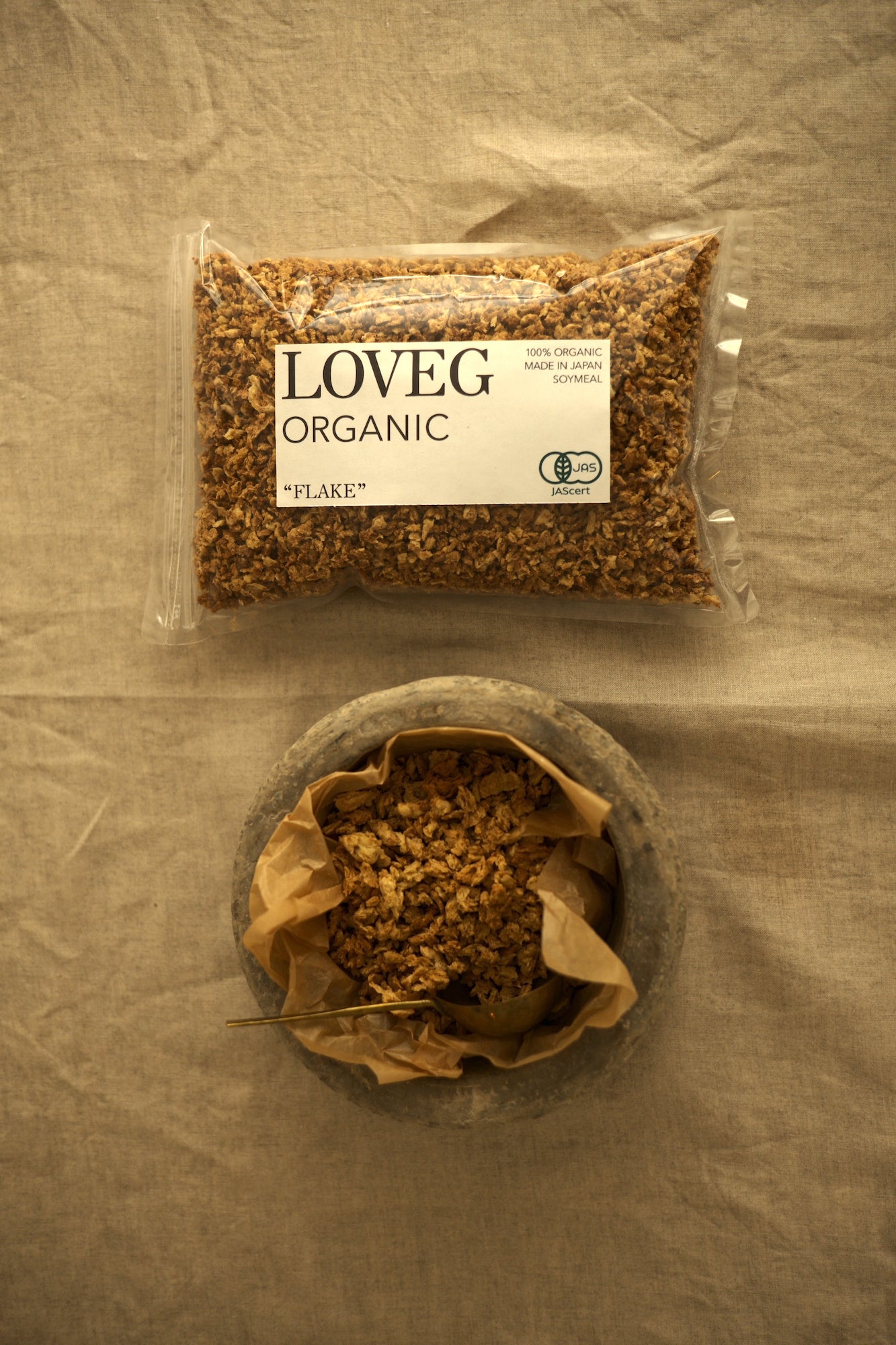 【LOVEG ORGANIC】国産有機大豆100% 有機JAS認証のソイミール（大豆ミート）、オーガニックソイビーンオイル...