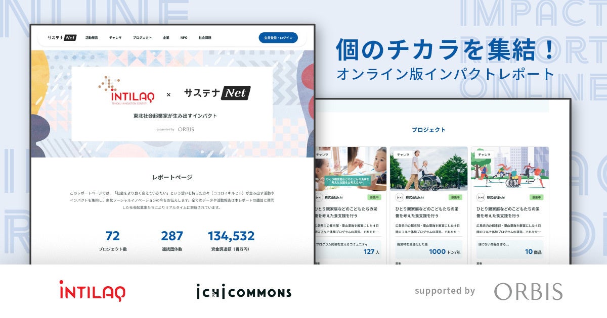 インパクトレポートをリアルタイムで更新！東北の社会課題に挑む活動・団体を集約、パートナー連携を支援