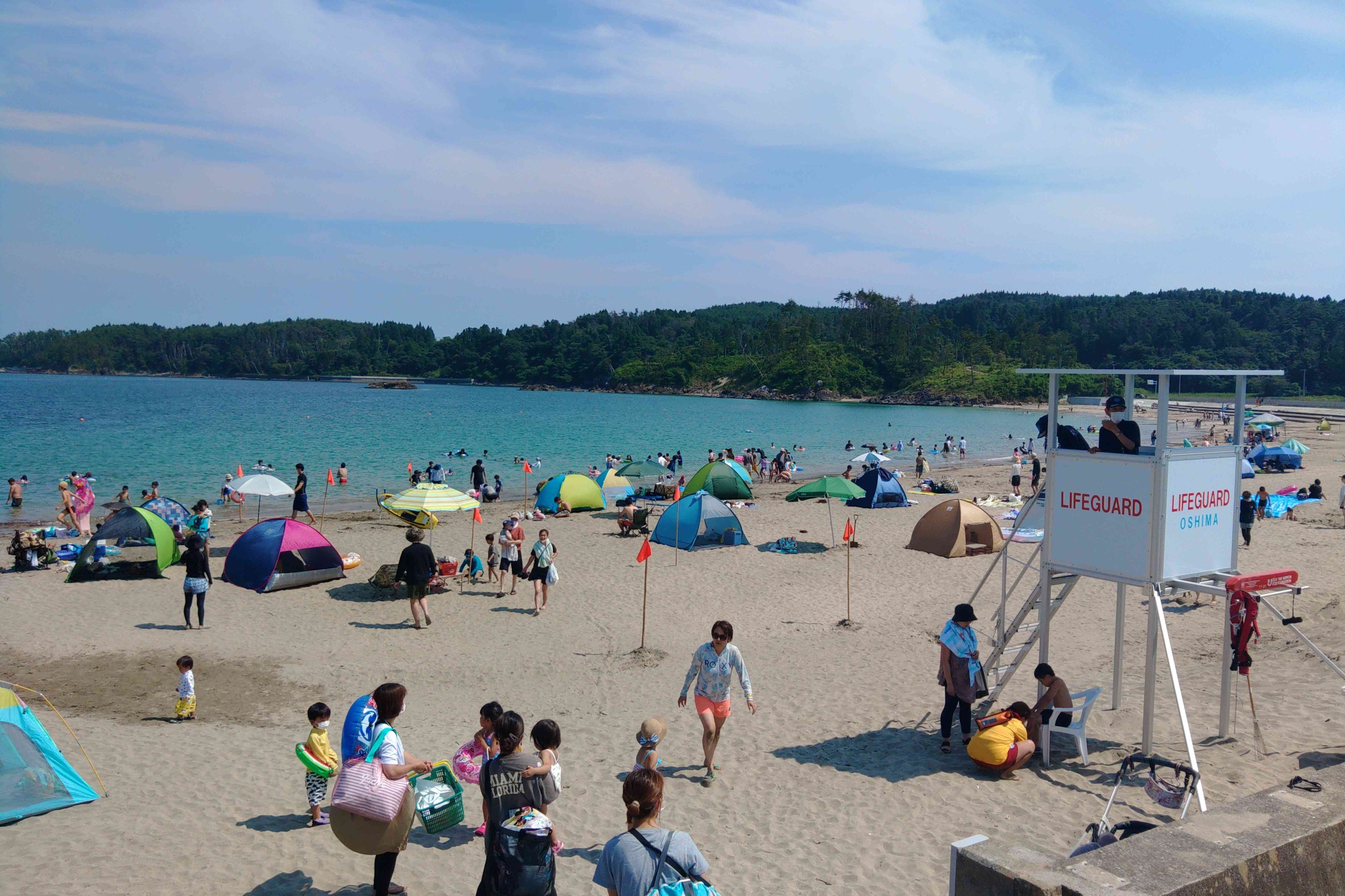 ７月１３日（土）より宮城県気仙沼市内の海水浴場オープン　大島の「小田の浜（こだのはま）海水浴場」は２年...