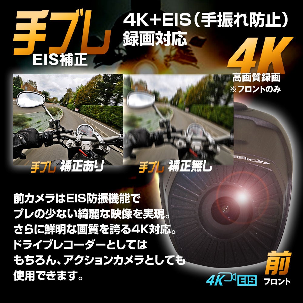 バイク用品メーカーMAXWINから手振れ補正付き4K撮影ヘルメット取り付けドライブレコーダーが登場！