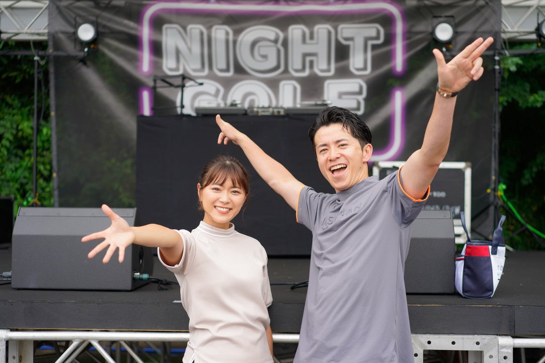 複合型フェス「NIGHT GOLF」で真夜中のゴルフ場の夜空をレッドクリフのドローンショーがジャック