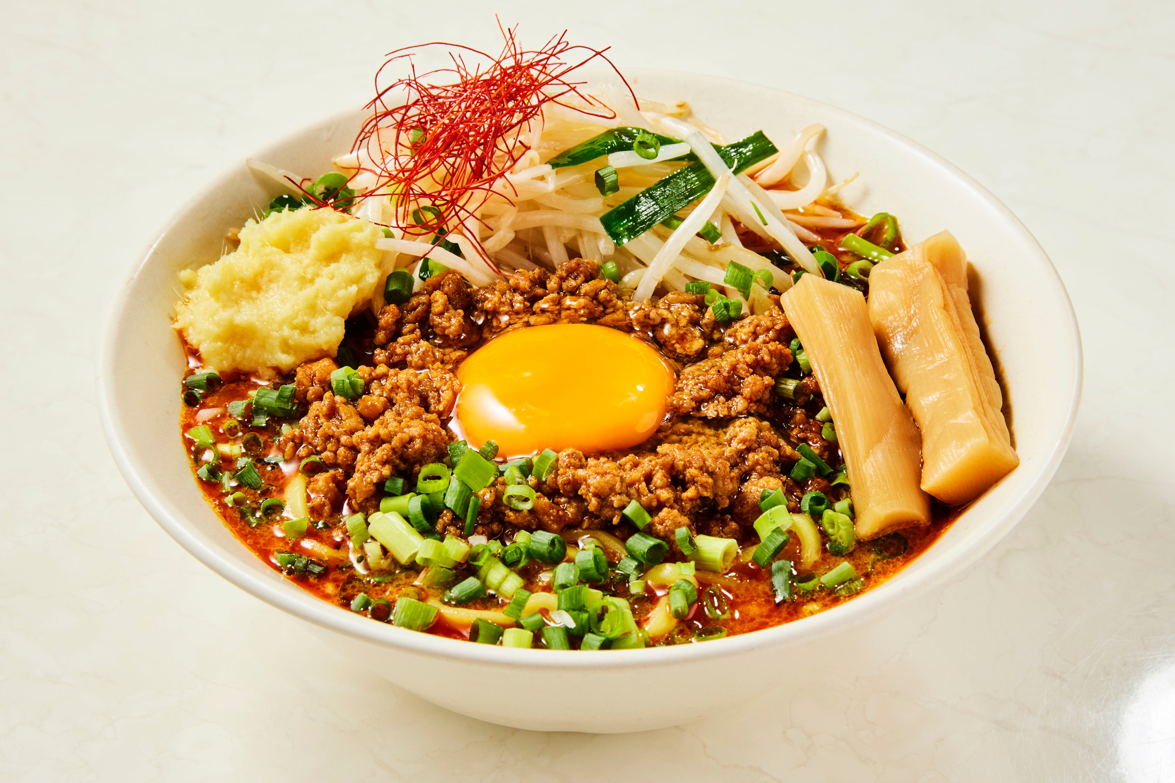 ▲「スタミナ辛味噌担々麺」味噌麺処 花道庵