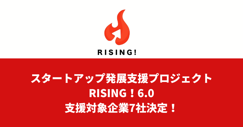 大阪からイノベーションを巻き起こす！ 2024年度スタートアップ発展支援プロジェクト「RISING！6.0」支援対象...