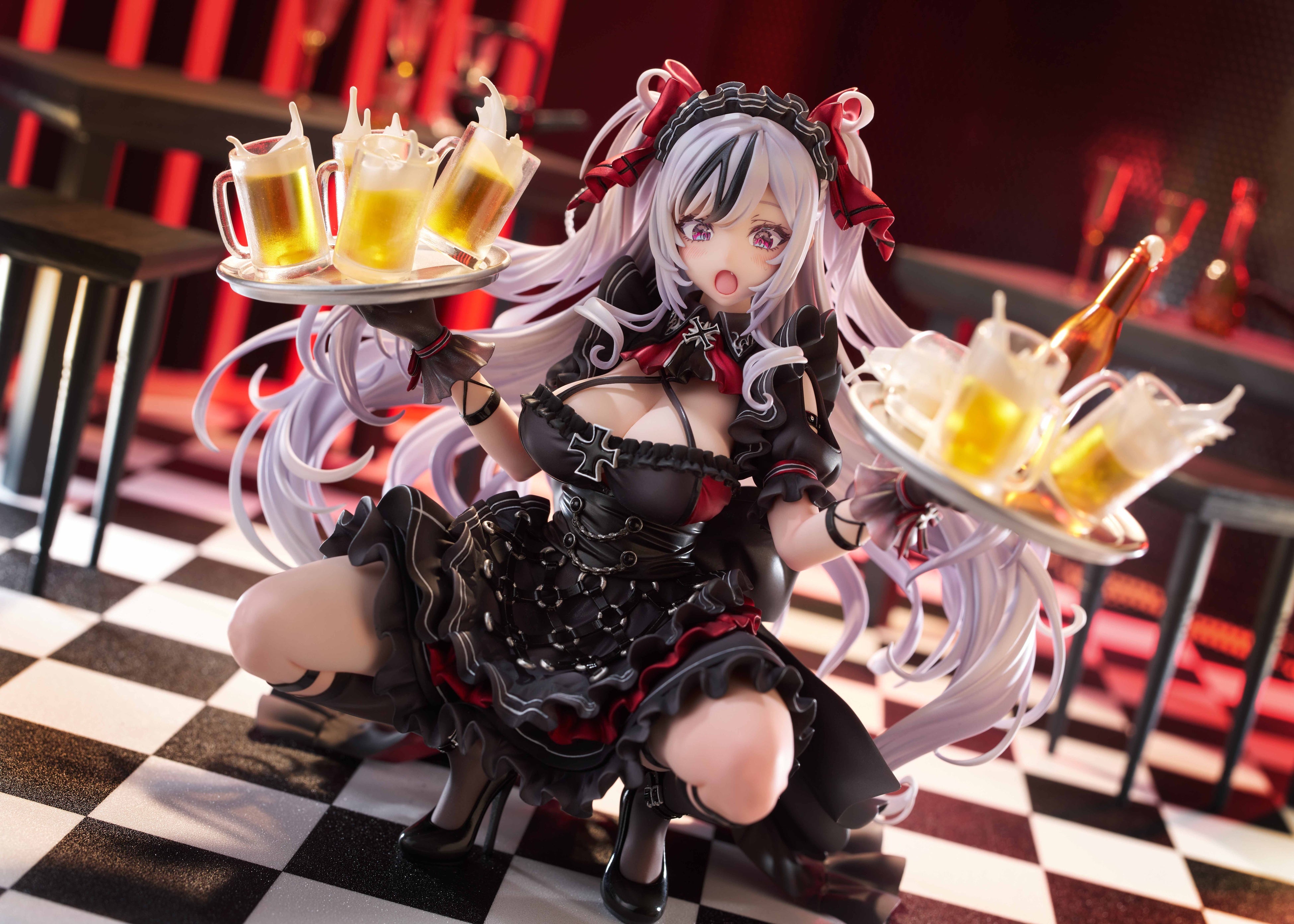 大人気スマホアプリゲーム『アズールレーン』より、1/7スケールフィギュア　アズールレーン　エルベ　見せ場...