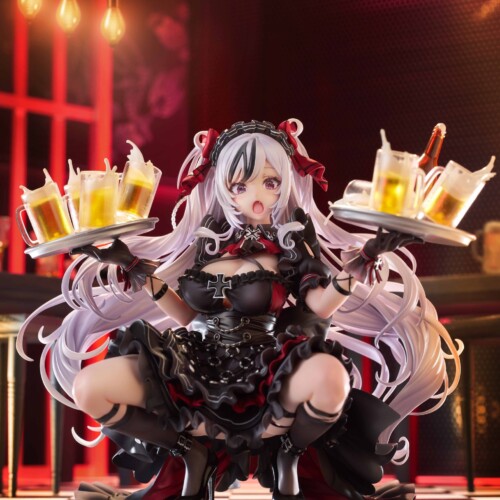 大人気スマホアプリゲーム『アズールレーン』より、1/7スケールフィギュア　アズールレーン　エルベ　見せ場...