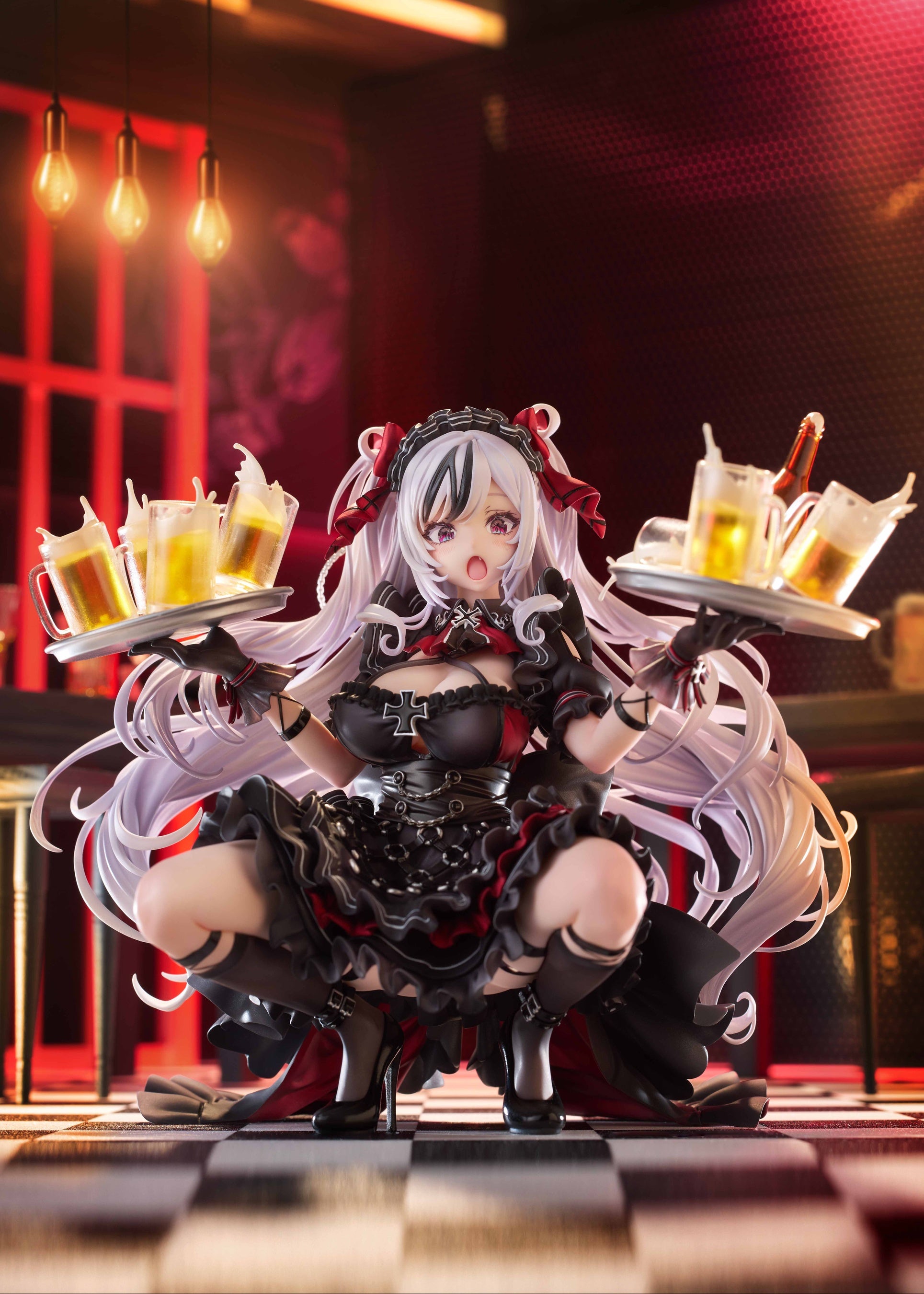 大人気スマホアプリゲーム『アズールレーン』より、1/7スケールフィギュア　アズールレーン　エルベ　見せ場...