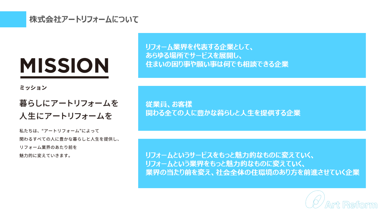 「業界の先頭集団へ」というビジョンを掲げ、関東エリアの拡大に取り組むアートリフォーム不動産管理会社と連...