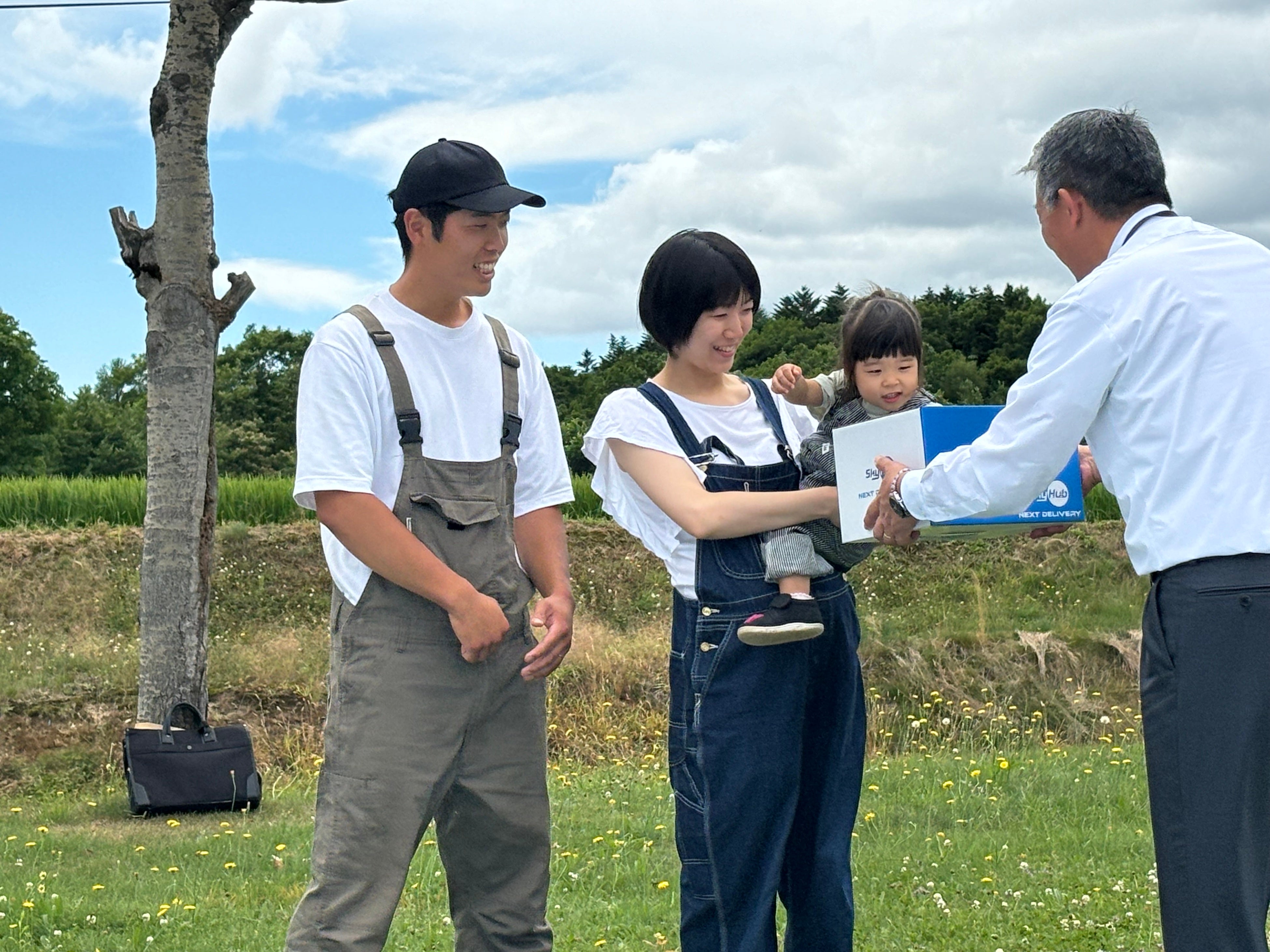 北海道新十津川町でドローンを活用した新スマート物流SkyHub®の社会実装がスタート