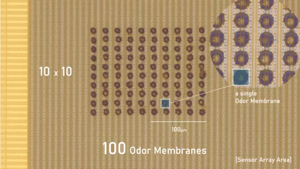 アロマビット、世界最小※1で高集積な
「CMOS半導体型ニオイ可視化センサーチップ」の試作に成功　
～「ものづくりワールド東京」で展示予定～