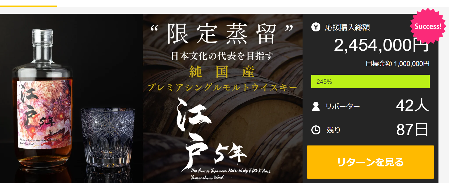 【クラウドファンディング公開半日で目標達成！デイリーランキング1位獲得】日本文化を世界へ。１口瓶オーナ...