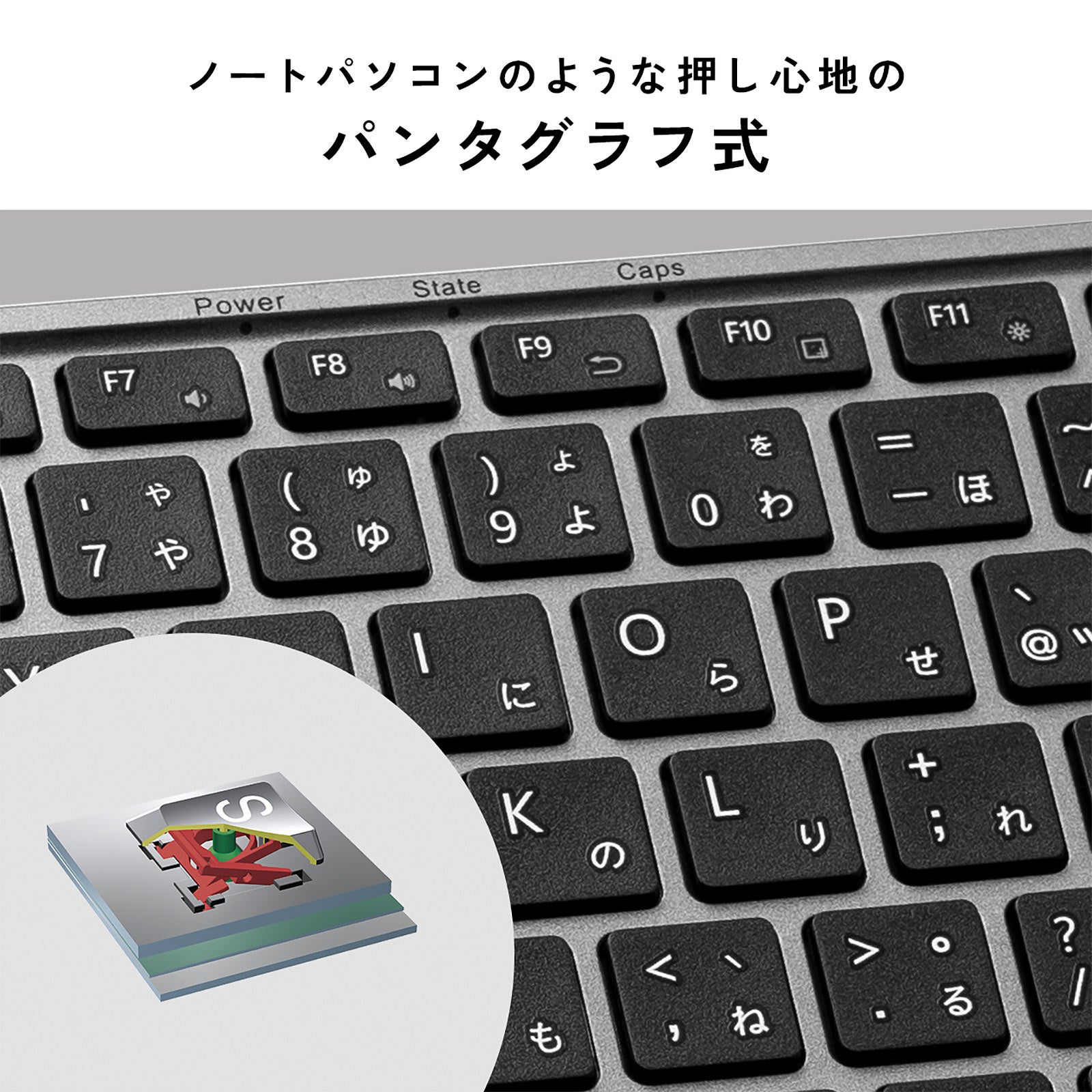 三つに折ればコンパクト！テンキー付きの折りたためるBluetoothキーボードを8月8日に発売