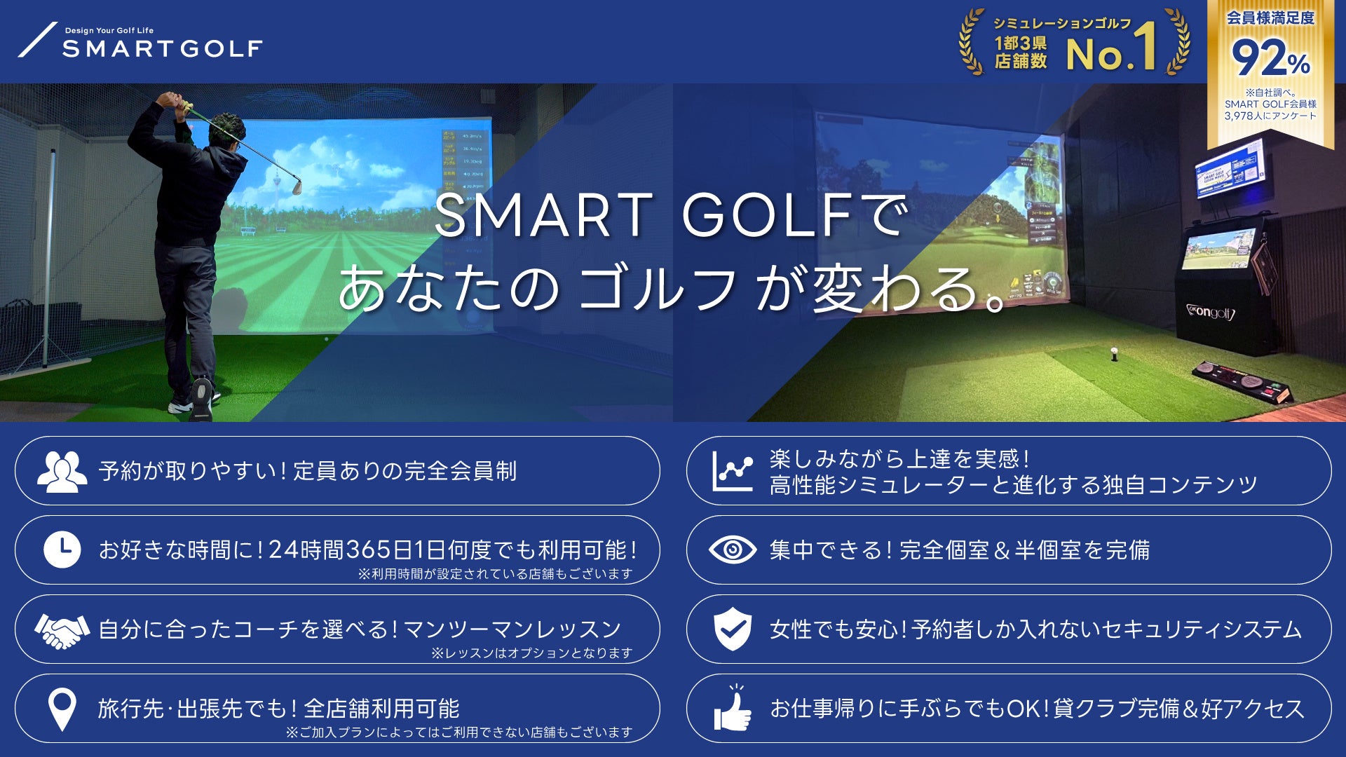 SMART GOLF 100店舗達成！新店情報と会員限定システムアップデートのお知らせ