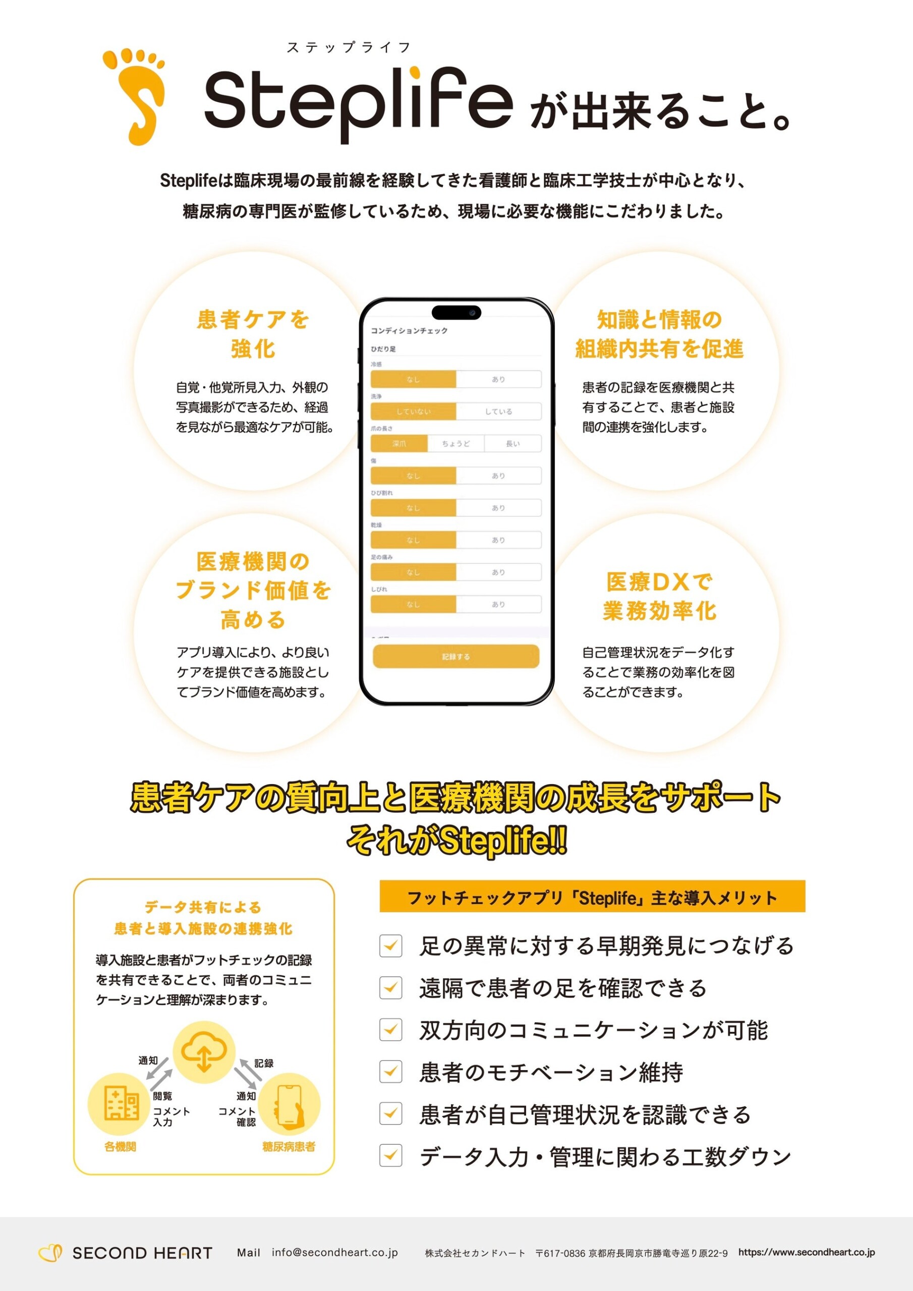 世界初のフットチェックアプリSteplife、足病治療の専門医療機関「足と歩行の診療所 蒲田」に導入