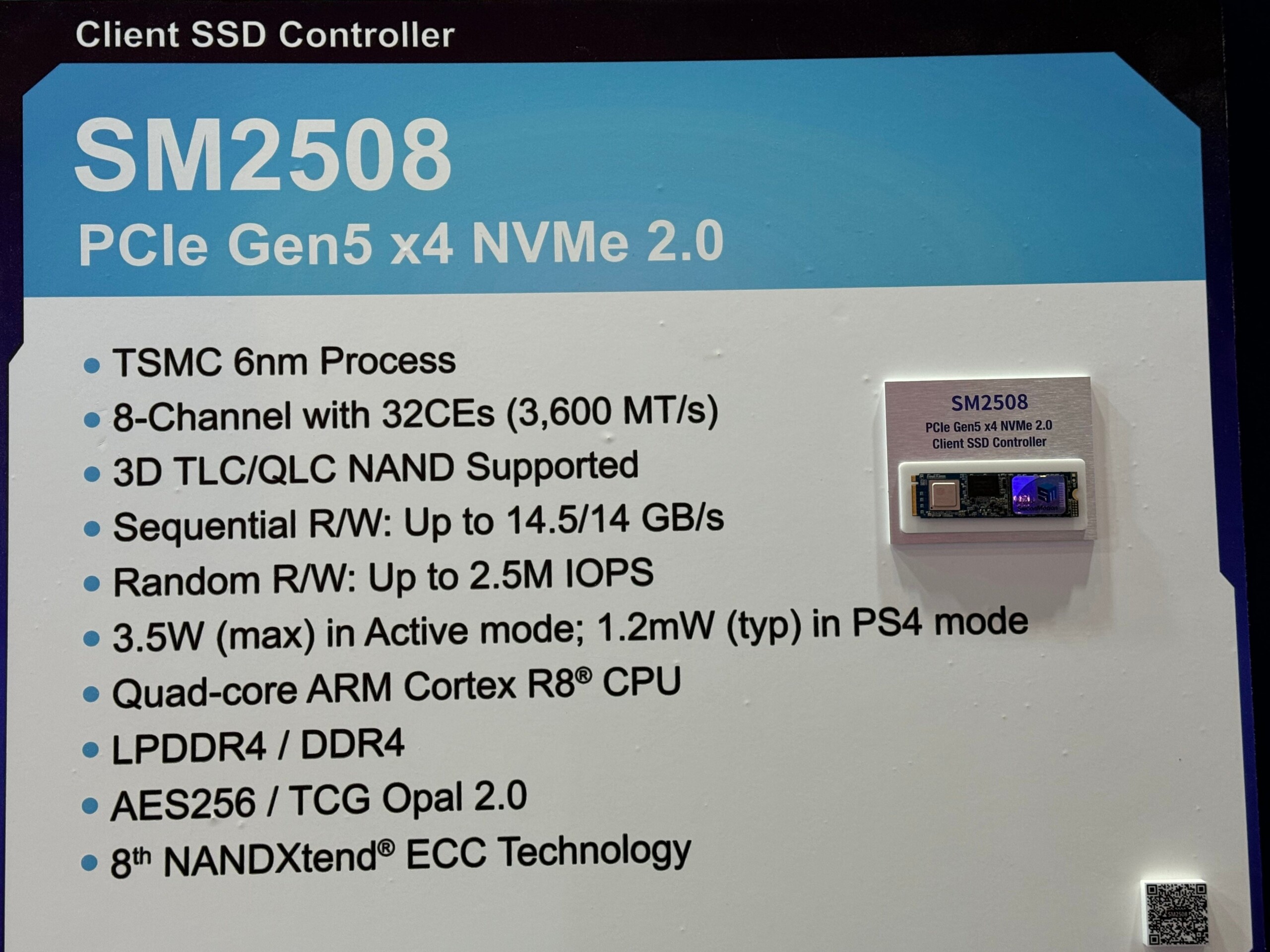 シリコン・モーション、最高のワットパフォーマンスを備えたPCIe Gen5 SSDコントローラをFMS2024で発表