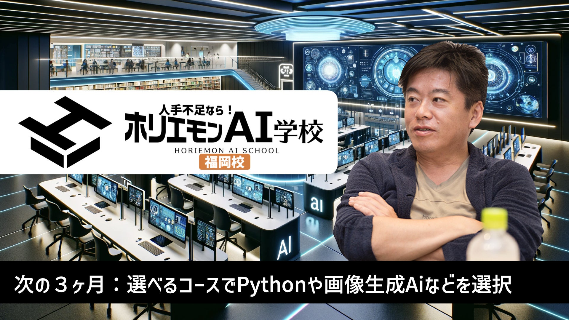 ホリエモンAI学校福岡校本格開校記念！無料イベント開催と今日から3日間は個人初期費用半額キャンペーンを発...