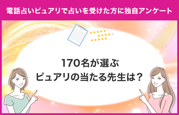 【調査レポート】占い専門メディア「当たる占いセレクション」が電話占いピュアリで占いを受けたことがある方...