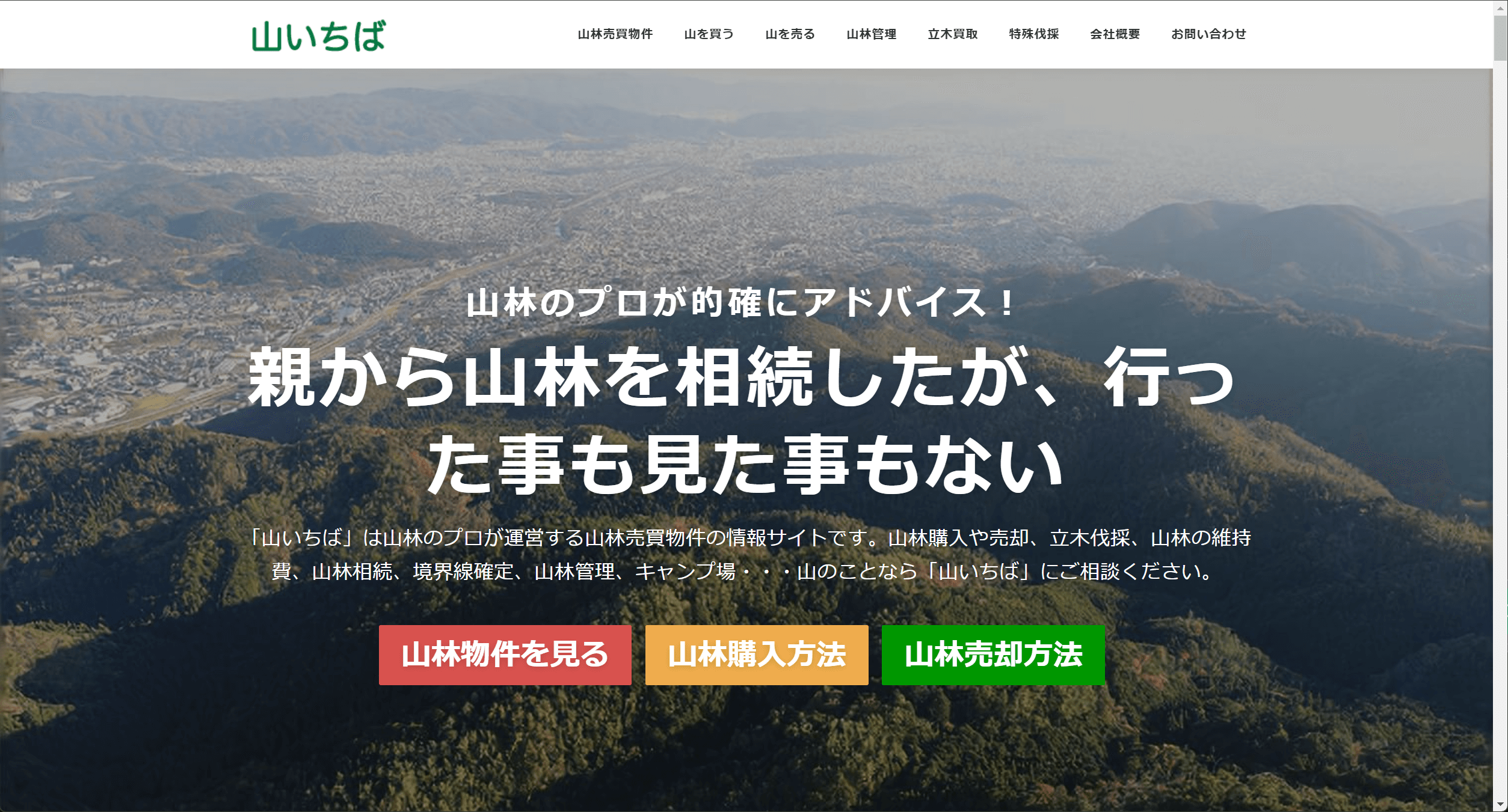 山林売買物件の情報サイト「山いちば」 8月1日東京オフィス営業開始