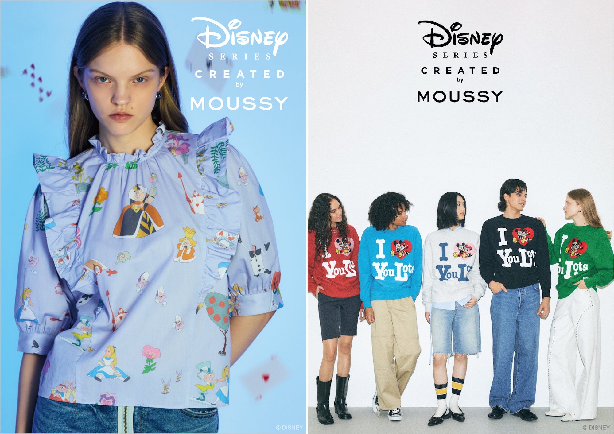 「Disney SERIES CREATED by MOUSSY」2024 EARLY AUTUMN COLLECTIONが登場！8月7日(水)より発売開始。