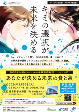 この夏　あなたの選択が未来の食と農を動かす！ムーンショット目標5に関する双方向対話イベント開催！
