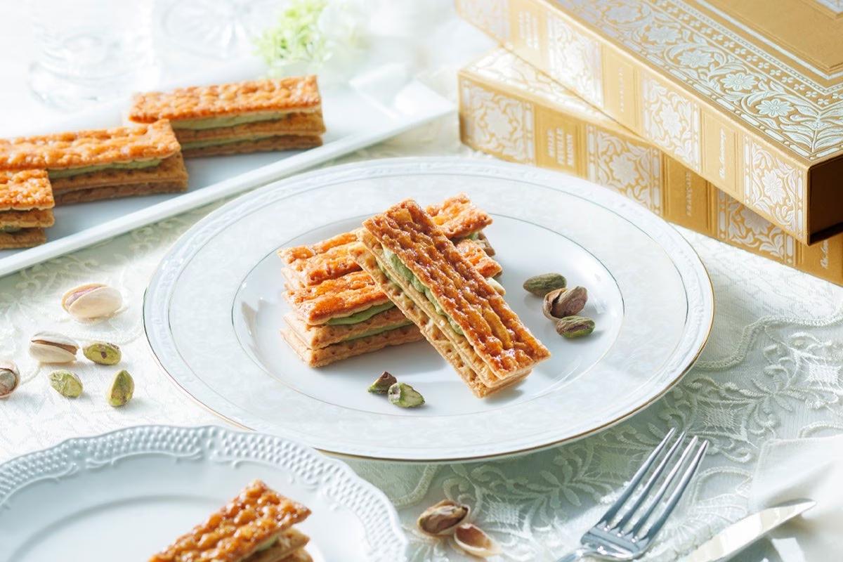 希少価値の高いピスタチオを使用した10周年記念商品。MILLE-FEUILLE MAISON FRANCAIS（ミルフィユメゾン フランセ）より「ミルフィユ セゾン セレブレーション」 を新発売！