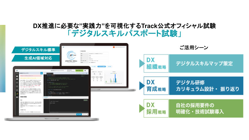 Track デジタルスキルパスポート試験 生成AIに対応し改訂されたデジタルスキル標準ver1.2に準拠した職種別試...