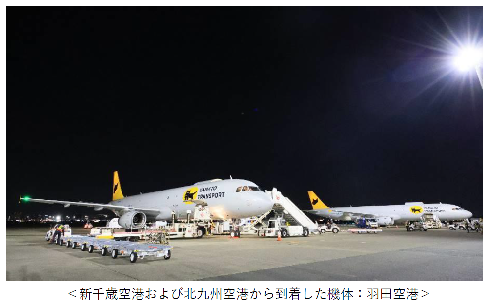 8月1日（木）から羽田空港と新千歳空港・北九州空港間で貨物専用機の運航を開始