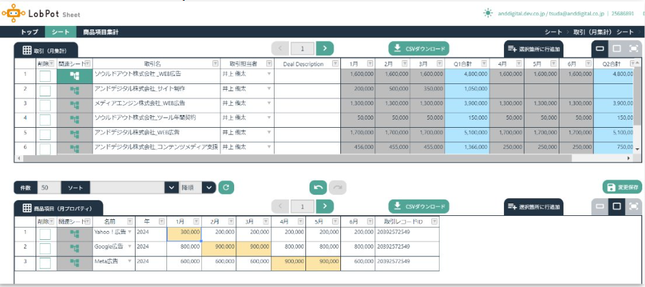 アンドデジタル、CRM搭載のカスタマープラットフォームHubSpotに特化した入力補助ツール「LobPot Sheets」を...