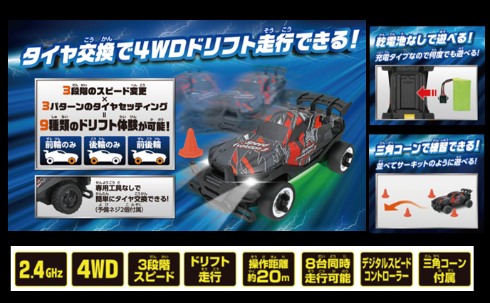 スピードと遊びの融合R/Cカー爆誕！！『R/C スピードエボリューション3』『R/C スピードストーム』