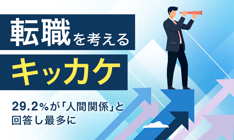 【転職を考えるキッカケ】29.2％が「人間関係」と回答し最多に