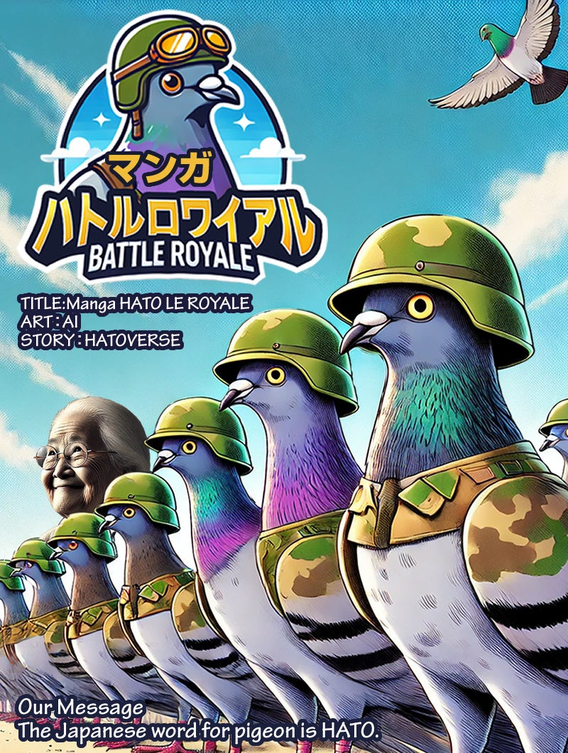 【8月10日 鳩の日記念】鳩のバトロワゲーム「ハトルロワイアル」のストーリーマンガ「マンガハトルロワイアル...