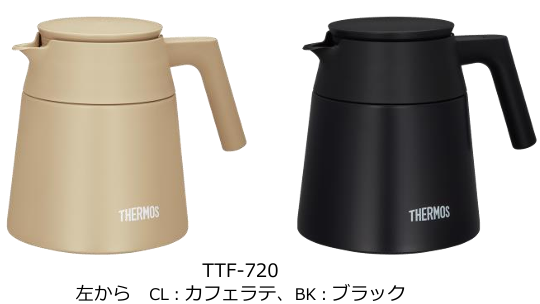 コーヒー好きのための『サーモス 真空断熱コーヒーサーバー（TTF-720）』と『サーモス 真空断熱マグカップ（J...