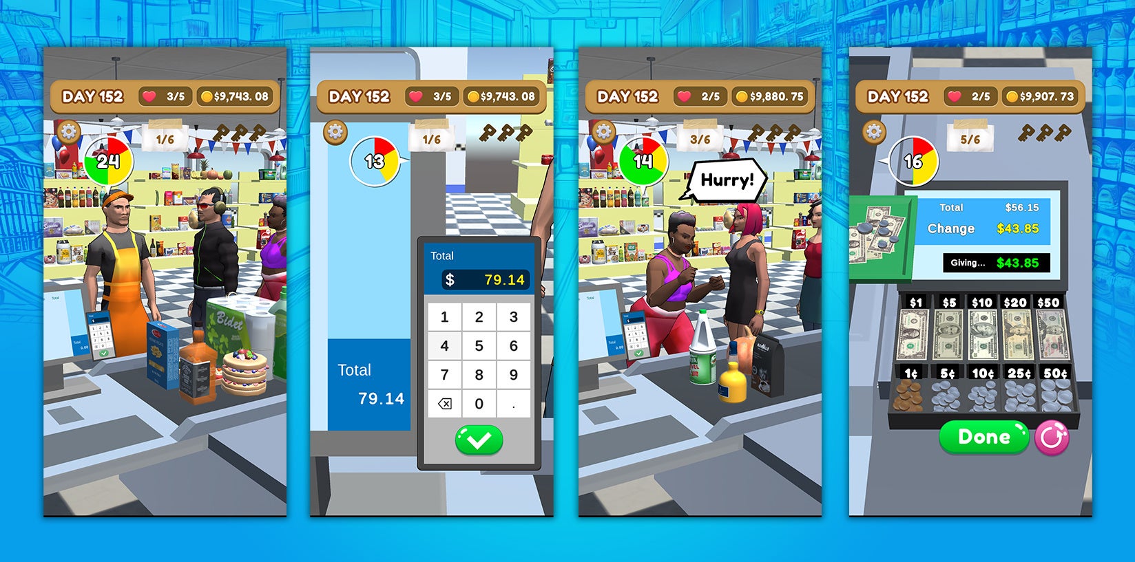 株式会社SVCが提供する自社開発のハイパーカジュアルゲーム「Supermarket Master 3D」がAppStore無料ゲームラ...