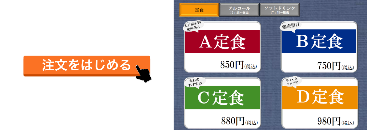 大戸屋ごはん処経済産業省店でOkage Kiosk前払いキャッシュレス版が採用