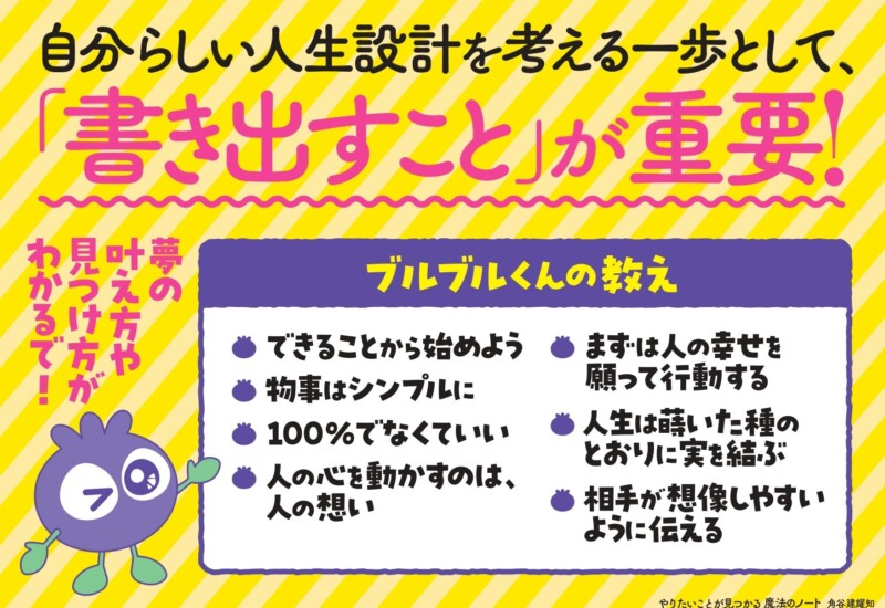 やりたいことが見つからない…。そんな悩みを解決する新刊『やりたいことが見つかる魔法のノート』本日発売！