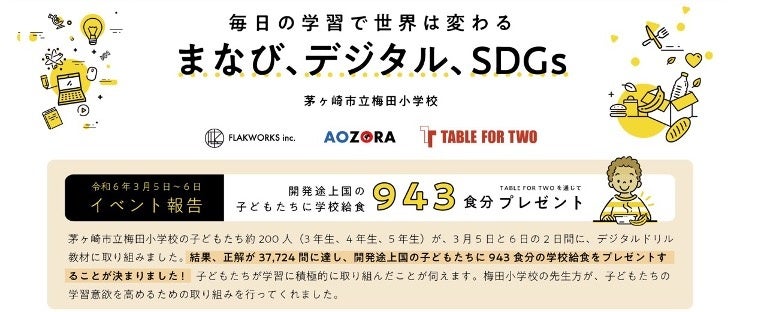 「TABLE FOR TWOアワード2024」結果発表！