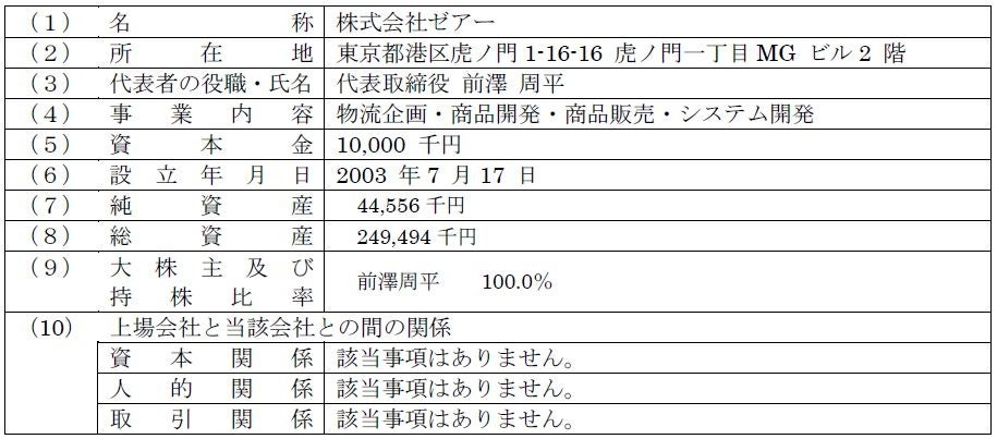 事業譲受に関するお知らせ