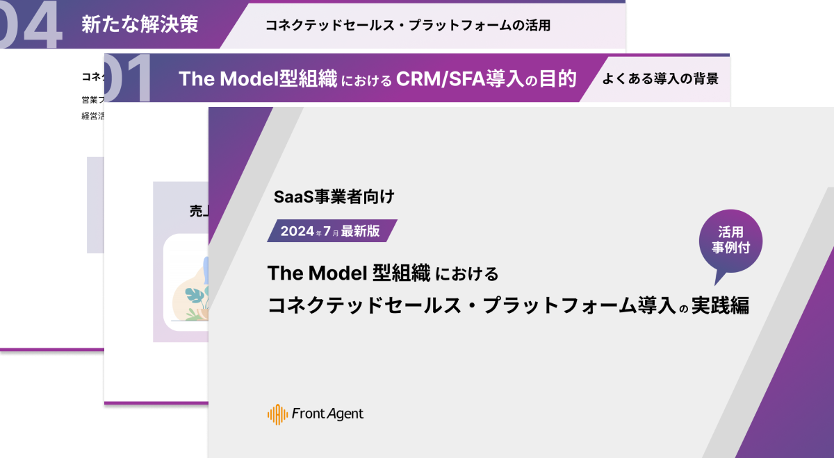 【SaaS事業者向け】The Model型組織におけるコネクテッドセールス・プラットフォーム導入の実践ハンドブック