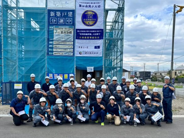 【一建設株式会社】「宮城県白石工業高等学校」建築科1年生25名を対象に木造住宅の建築現場見学会と住宅設計体験会を2024年9月6日（金）に開催