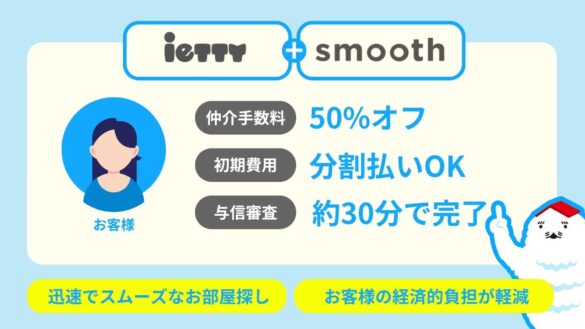 オンライン賃貸仲介のiettyがsmoothとの利用契約を締結しサービス提供を開始